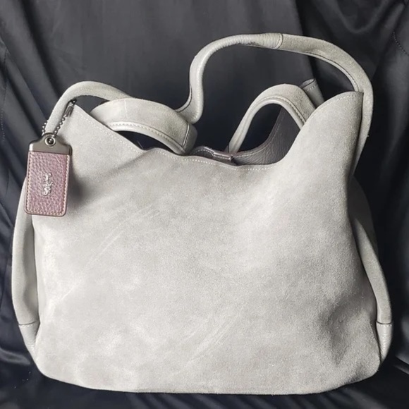 NWT - Coach Bandit Hobo 39 1941 In Heather Gray with Oxblood Inner Bag-MSRP $695 - Picture 1 of 16